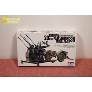 Tamiya German 20mm Flakvierling 38 MITSd.Ah 1/35 (Package Wear)